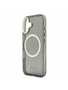 Guess Guess IML Glitter Script Strap MagSafe Zadný Kryt pre iPhone 17 Black