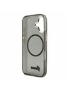 Guess Guess IML Glitter Script Strap MagSafe Zadný Kryt pre iPhone 17 Black