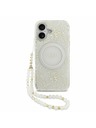 Guess Guess IML Flowers Allover Strap MagSafe Zadný Kryt pre iPhone 17 White