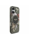 Guess Guess IML Flowers Strap MagSafe Zadný Kryt pre iPhone 17 Black