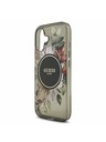 Guess Guess IML Flowers Strap MagSafe Zadný Kryt pre iPhone 17 Black
