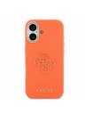 Guess Guess PU Resin Logo Zadný Kryt pre iPhone 17 Orange