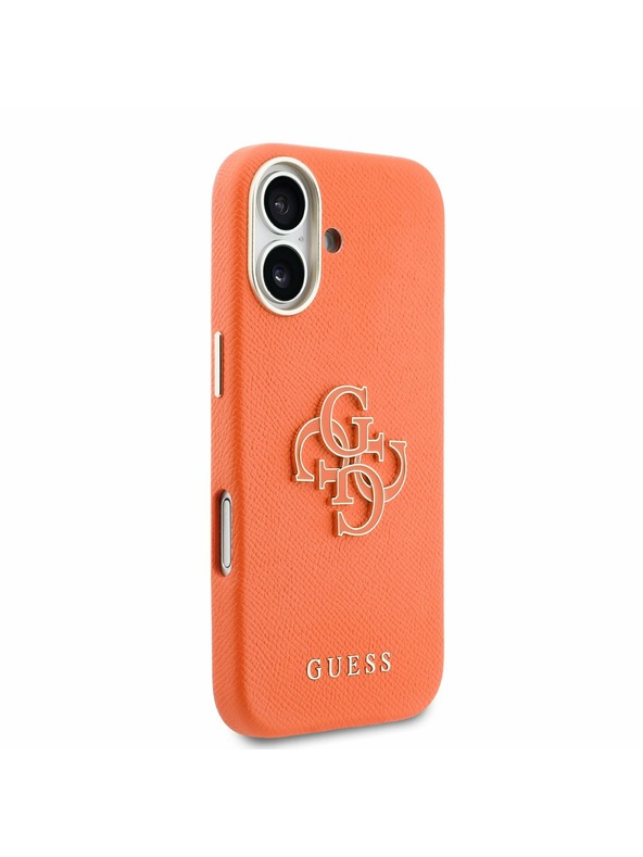 Guess Guess PU Resin Logo Zadný Kryt pre iPhone 17 Orange