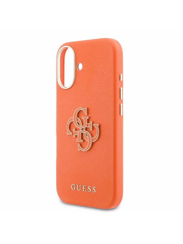 Guess Guess PU Resin Logo Zadný Kryt pre iPhone 17 Orange
