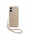 Guess Guess IML Flowers Allover Strap MagSafe Zadný Kryt pre iPhone 17 Pink