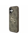 Guess Guess PU 4G Metal Logo Zadný Kryt pre iPhone 17 Brown