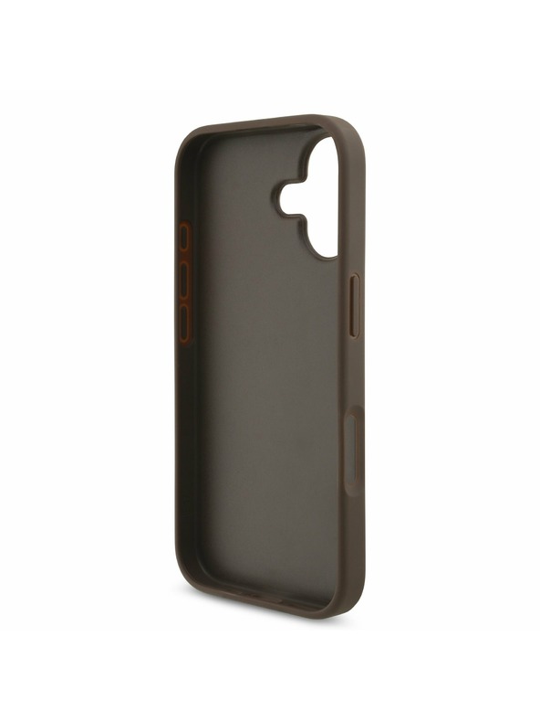 Guess Guess PU 4G Metal Logo Zadný Kryt pre iPhone 17 Brown