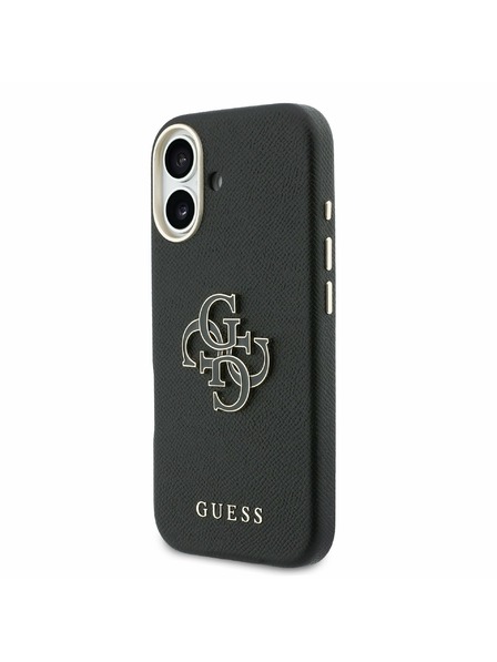 Guess Guess PU Resin Logo Zadný Kryt pre iPhone 17 Black
