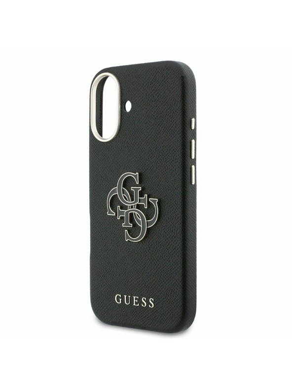 Guess Guess PU Resin Logo Zadný Kryt pre iPhone 17 Black