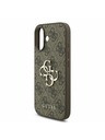 Guess Guess PU 4G Metal Logo Strap Zadný Kryt pre iPhone 17 Brown