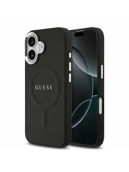 Guess Guess PU Saffiano MagSafe Zadný Kryt pre iPhone 17 Black