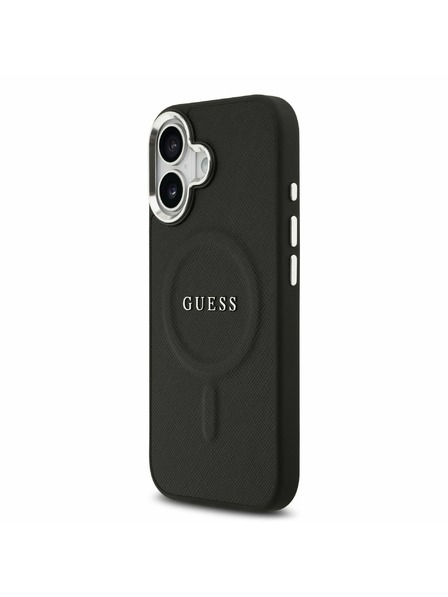 Guess Guess PU Saffiano MagSafe Zadný Kryt pre iPhone 17 Black
