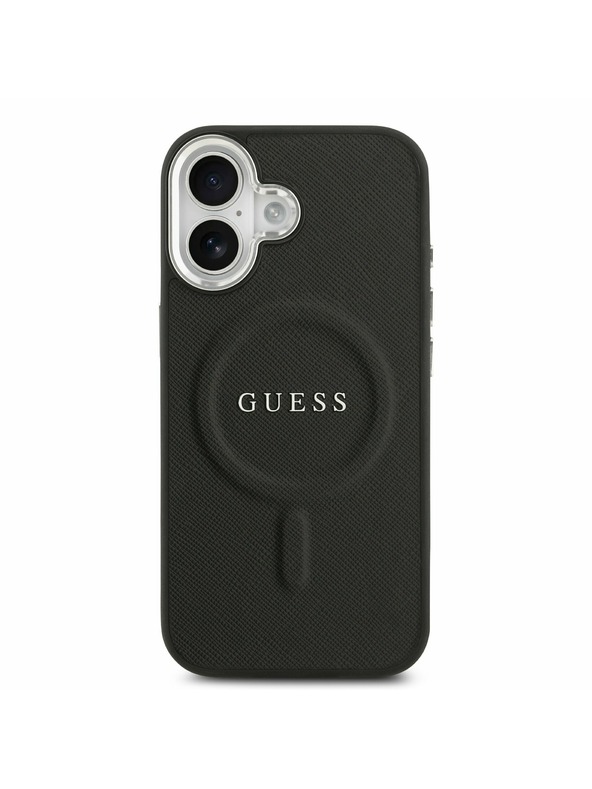 Guess Guess PU Saffiano MagSafe Zadný Kryt pre iPhone 17 Black