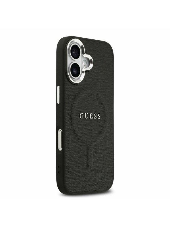 Guess Guess PU Saffiano MagSafe Zadný Kryt pre iPhone 17 Black