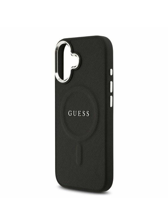 Guess Guess PU Saffiano MagSafe Zadný Kryt pre iPhone 17 Black