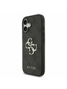 Guess Guess PU 4G Metal Logo Zadný Kryt pre iPhone 17 Grey