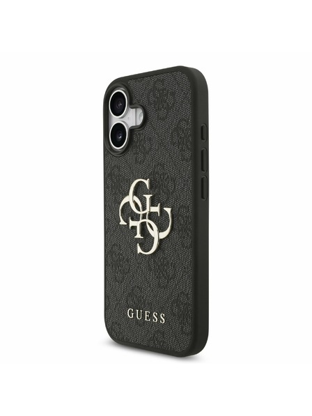 Guess Guess PU 4G Metal Logo Zadný Kryt pre iPhone 17 Grey