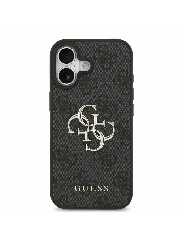 Guess Guess PU 4G Metal Logo Zadný Kryt pre iPhone 17 Grey