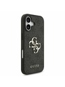 Guess Guess PU 4G Metal Logo Zadný Kryt pre iPhone 17 Grey