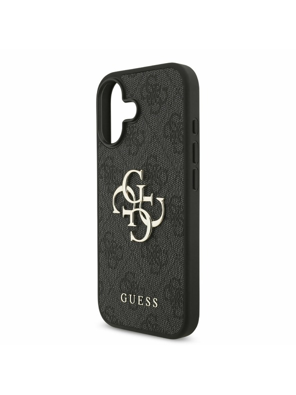Guess Guess PU 4G Metal Logo Zadný Kryt pre iPhone 17 Grey