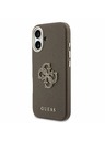 Guess Guess PU Resin Logo Zadný Kryt pre iPhone 17 Brown