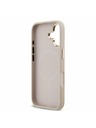 Guess Guess PU Leather 4G Strass Triangle Logo Gold Frame MagSafe Zadný Kryt pre iPhone 17 Pink