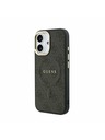 Guess Guess PU Leather 4G Gold Frame MagSafe Zadný Kryt pre iPhone 17 Black