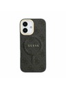Guess Guess PU Leather 4G Gold Frame MagSafe Zadný Kryt pre iPhone 17 Black