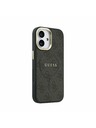 Guess Guess PU Leather 4G Gold Frame MagSafe Zadný Kryt pre iPhone 17 Black