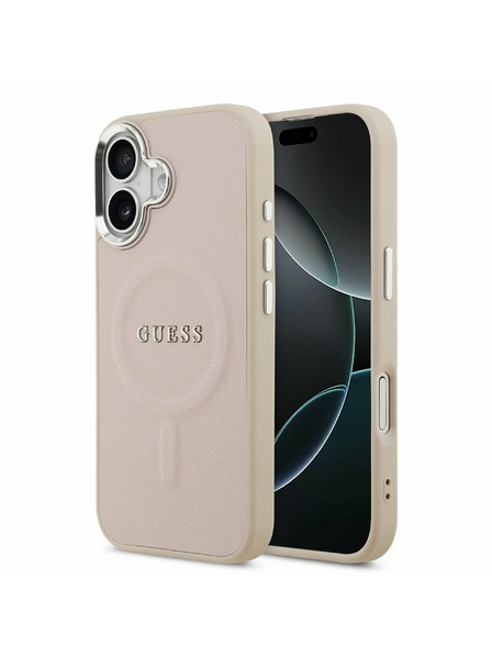 Guess Guess PU Saffiano MagSafe Zadný Kryt pre iPhone 17 Pink