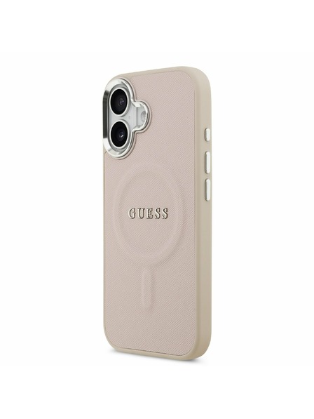 Guess Guess PU Saffiano MagSafe Zadný Kryt pre iPhone 17 Pink