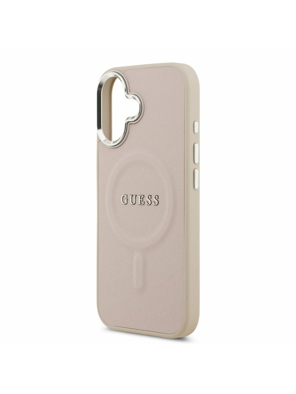 Guess Guess PU Saffiano MagSafe Zadný Kryt pre iPhone 17 Pink