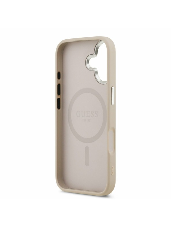 Guess Guess PU Saffiano MagSafe Zadný Kryt pre iPhone 17 Pink