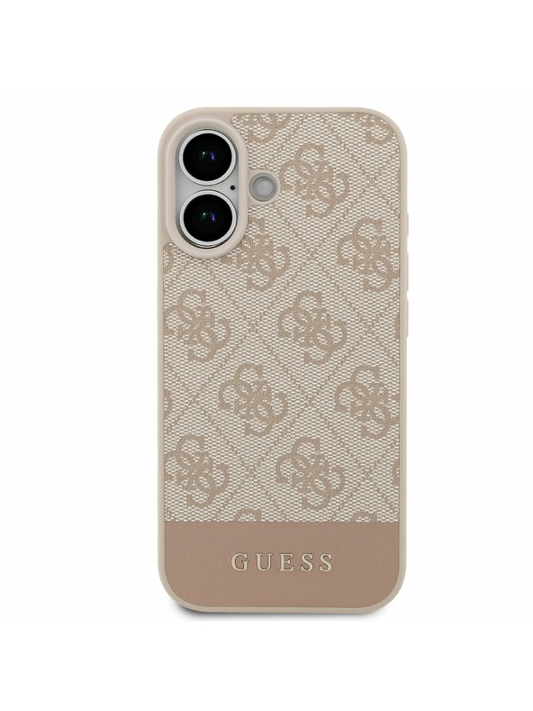 Guess Guess PU 4G Stripe Zadný Kryt pre iPhone 17 Pink