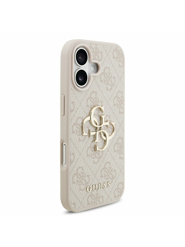 Guess Guess PU 4G Metal Logo Zadný Kryt pre iPhone 17 Pink