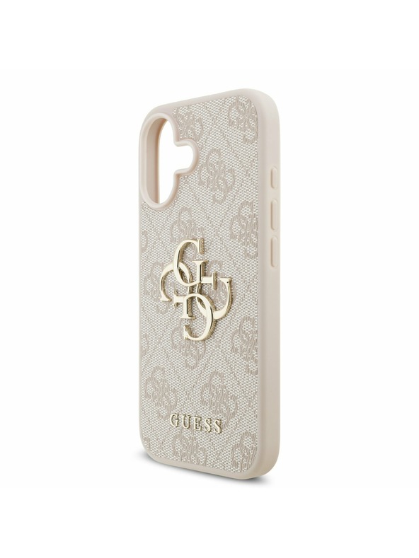 Guess Guess PU 4G Metal Logo Zadný Kryt pre iPhone 17 Pink
