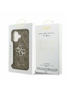 Guess Guess PU 4G Metal Logo Zadný Kryt pre iPhone 17 Silver Brown