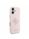 Guess Guess PU Živica Logo Zadný Kryt pre iPhone 17 Pink