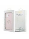 Guess Guess PU Živica Logo Zadný Kryt pre iPhone 17 Pink