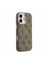 Guess Guess PU Koža 4G Gold Frame MagSafe Zadný Kryt pre iPhone 17 Brown