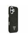 Guess Guess PU Koža Triangle Logo MagSafe Zadný Kryt pre iPhone 17 Black