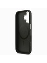 Guess Guess PU Koža Triangle Logo MagSafe Zadný Kryt pre iPhone 17 Black