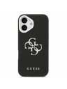 Guess Guess PU Zrnený 4G Metal Logo Zadný Kryt pre iPhone 17 Black