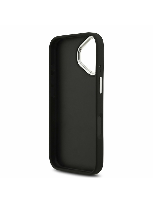 Guess Guess PU Zrnený 4G Metal Logo Zadný Kryt pre iPhone 17 Black