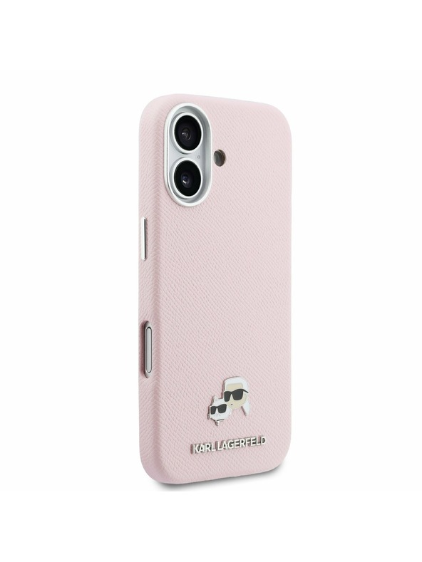 Karl Lagerfeld Karl Lagerfeld PU Karl and Choupette Heads Pins MagSafe Zadný Kryt pre iPhone 17 Pink