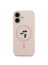 Karl Lagerfeld Karl Lagerfeld Liquid Silicone Karl and Choupette MagSafe Zadný Kryt pre iPhone 17 Pink