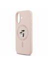 Karl Lagerfeld Karl Lagerfeld Liquid Silicone Karl and Choupette MagSafe Zadný Kryt pre iPhone 17 Pink
