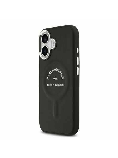 Karl Lagerfeld Karl Lagerfeld PU RSG Logo MagSafe Zadný Kryt pre iPhone 17 Black