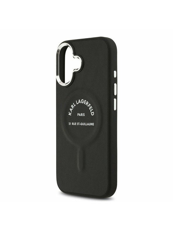 Karl Lagerfeld Karl Lagerfeld PU RSG Logo MagSafe Zadný Kryt pre iPhone 17 Black