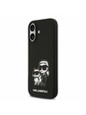 Karl Lagerfeld Karl Lagerfeld Liquid Silicone K&CH Sketch MagSafe Zadný Kryt pre iPhone 17 Black